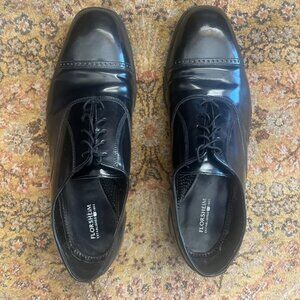 Florsheim Mens Black Leather Cap Toe Oxford Dress Shoes Size 13D